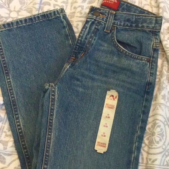 Arizona denim jeans boys size relaxed 12 slim - Picture 1 of 11